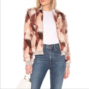 Chaser Faux Fur Bomber Jacket
